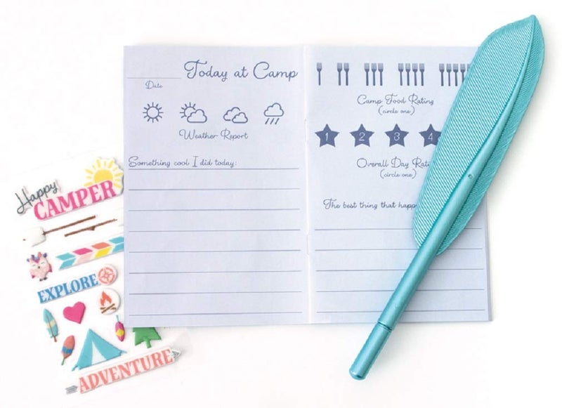 Playhouse 29-piece Happy Camper Complete Letters and Notes Stationery Tote for Kids - Image 5